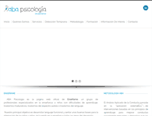Tablet Screenshot of abapsicologia.com